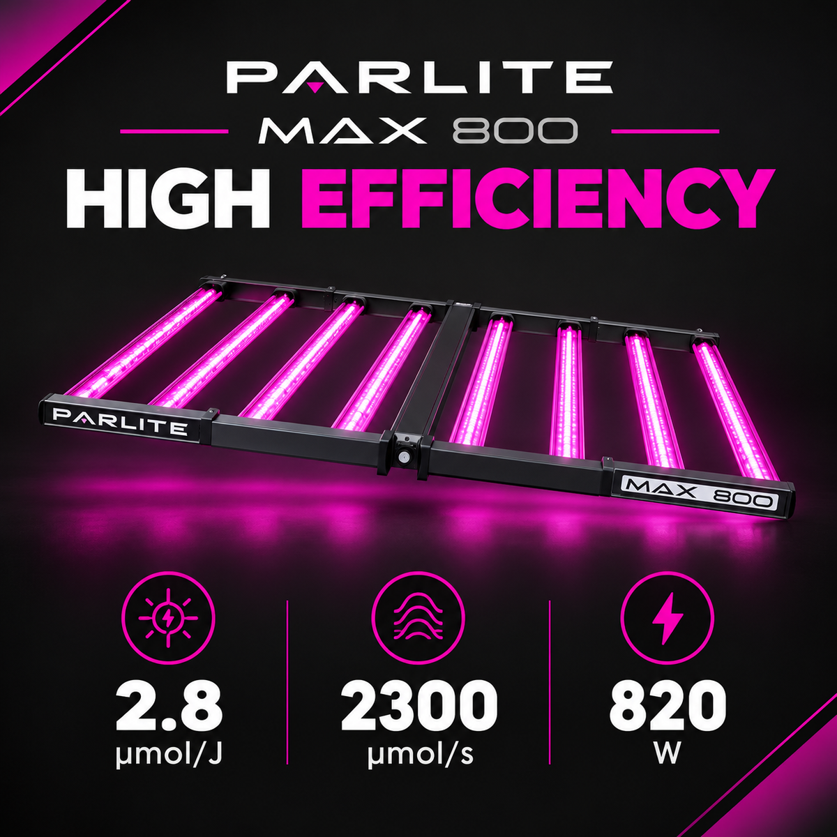 Parlite max 820w  led full spectrum