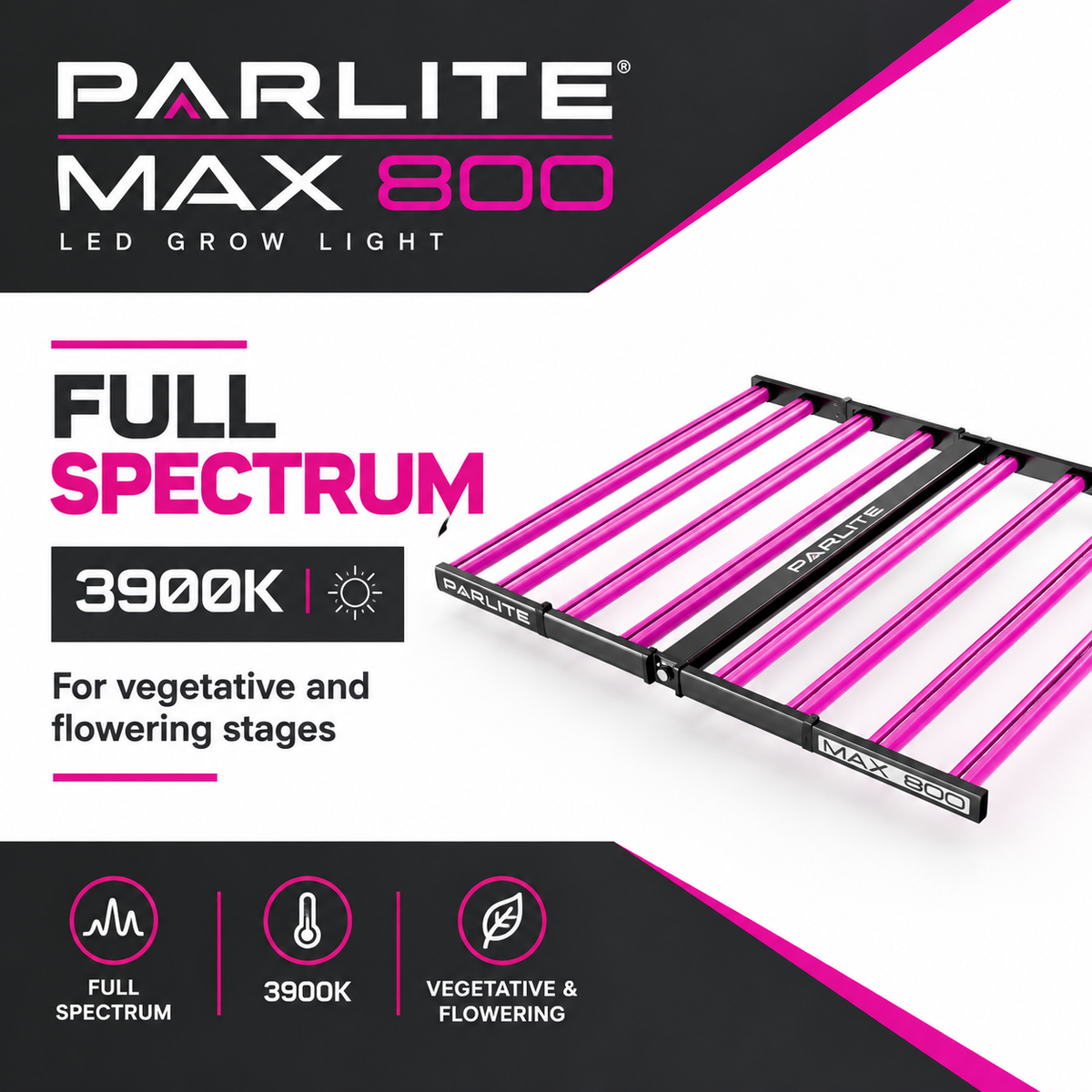 Parlite max 820w  led full spectrum